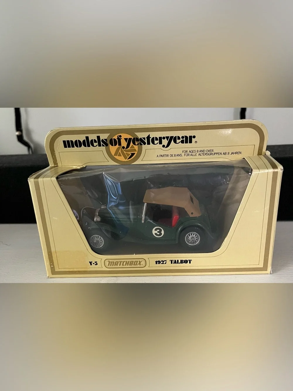 Vintage Matchbox Models of Yesteryear Y-8 1945 MG TC Green 1978 Lesney Boxed
